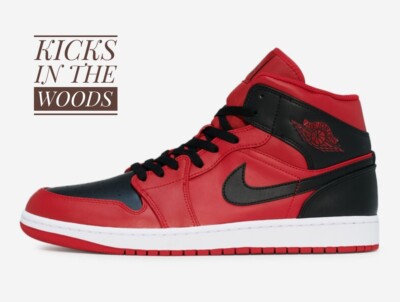 Nike Air Jordan 1 Mid Gym Red/Black-White  Rot Schwarz Herrensneaker