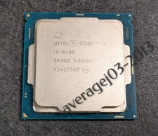 INTEL CORE i3-8100 PROCESSOR  3.60GHZ  SR3N5  Good Condition  Fully tested