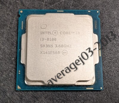 INTEL CORE i3-8100 PROCESSOR | 3.60GHZ | SR3N5 | Good Condition & Fully tested