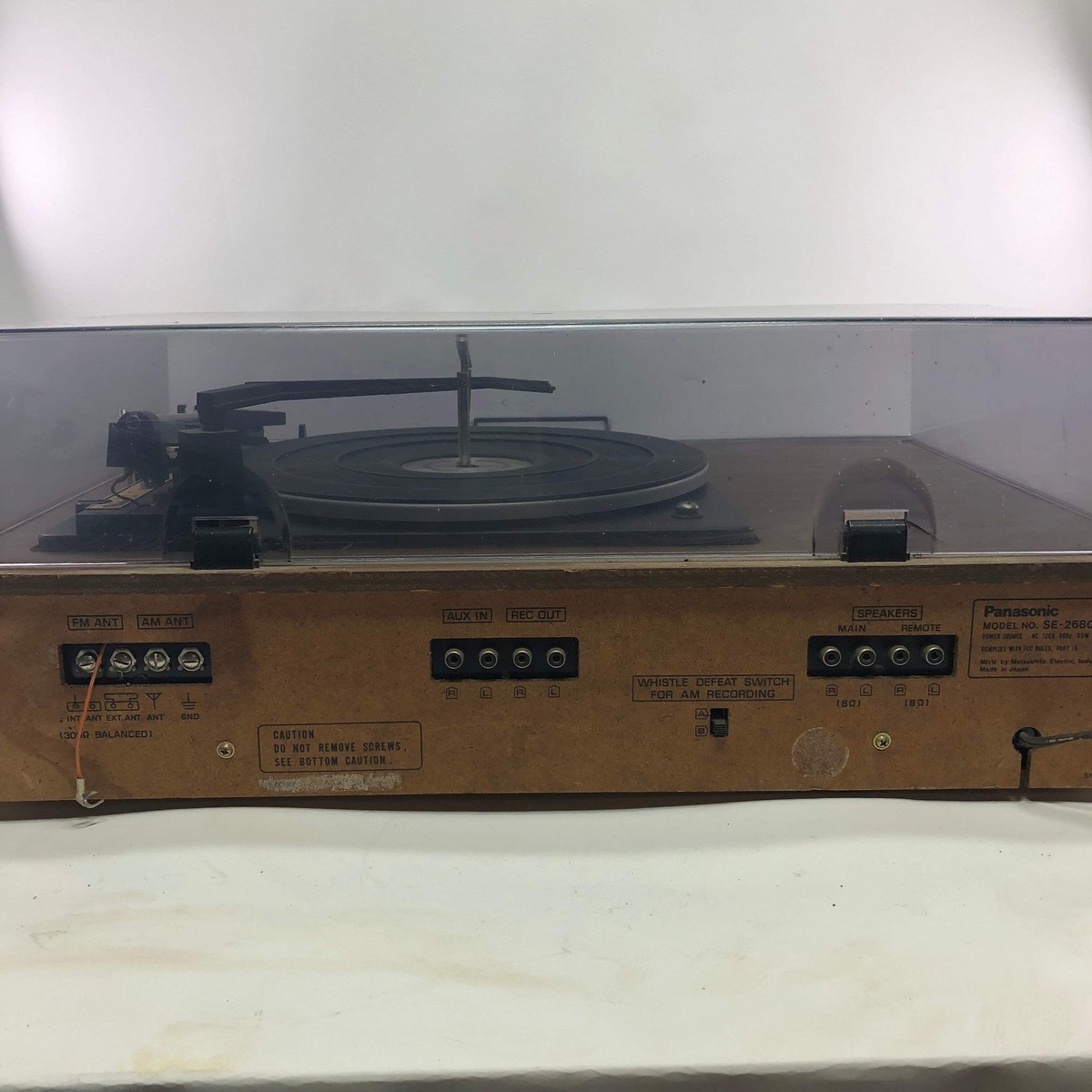Broken Panasonic SE-2680 Record Player | eBay