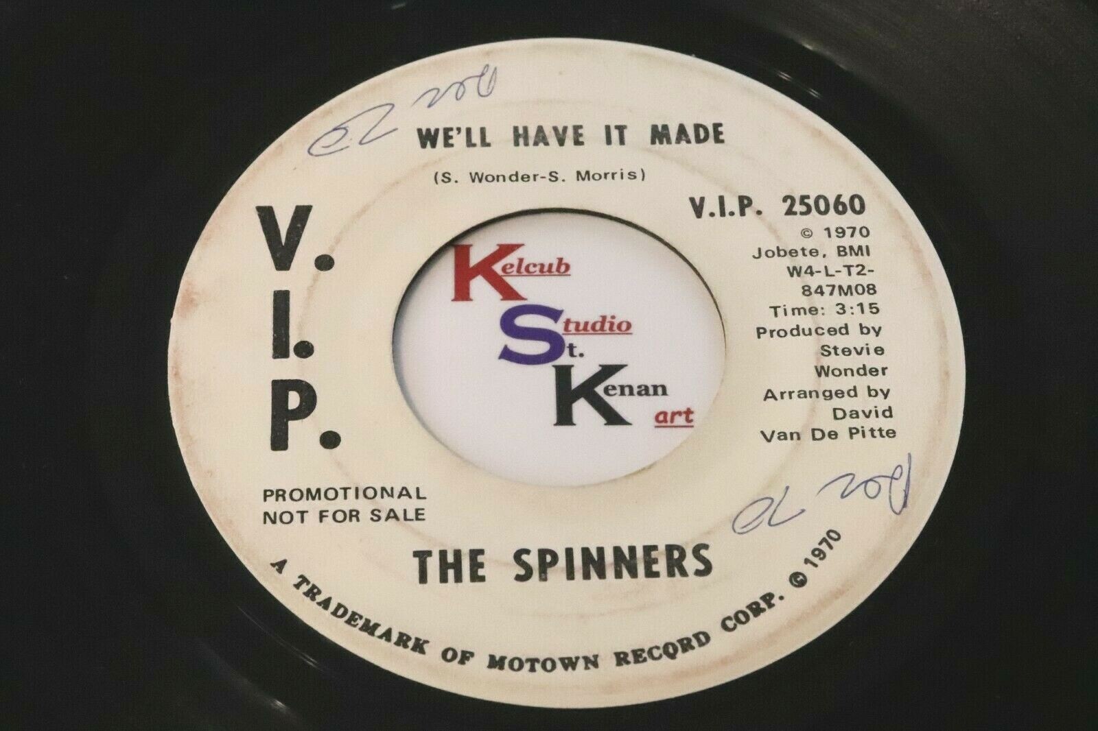 SPINNERS V.I.P. PROMO 45 We'll Have It Made VIP 25060 Motown Soul