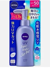 NIVEA UV Super Water Gel 140g Sunscreen SPF50 Made in Japan [US Seller]