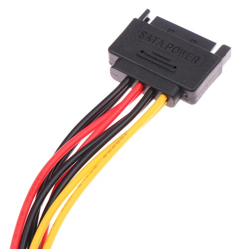 1PC SATA Power Y Splitter Cable 15 Pin Male To Dual 15 Pin Female Power Cable - Photo 3/12