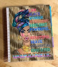 *Black. Woman. Unapologetic.* Cover Set for use with Erin Condren Planner