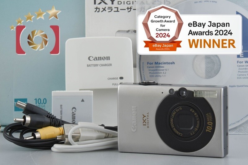 新品未使用 Canon IXY DIGITAL 25 IS Canon IXY Digital 25 IS Black 10.0 MP Digital Camera w/ Box