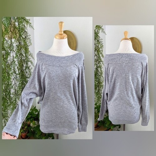 Gray Off the Shoulder Sweater | XS | eBay