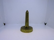 Antique Military trench art style Irish Round Tower - Army? Desk piece