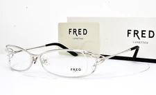 FRED Lunettes Eyeglasses frame SILVER CHROME 53-14-130 VOLUTE OP N1 002