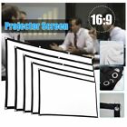 60"-150" 16:9 Hd Projector Screen Outdoor Home Cinema Theater 3D Movie Foldable