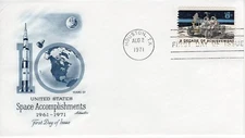 USPS ArtMaster First Day Cover U.S. #1435 8¢ Space Achievements ST3165