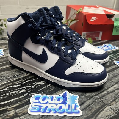 Nike Dunk High Retro Championship Midnight Navy Shoes DD1399-104