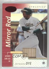2002 Leaf Certified Mirror Red Materials 104/150 Jermaine Dye #118 0v1