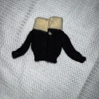 Vintage Barbie Fashion PAK Black Cardigan Sweater 1962