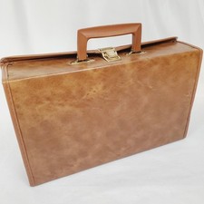 Vtg Service MFG Cassette Tape Carry Case Holder Storage Briefcase 24 Slots Vinyl