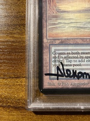 MTG✨Artist Signed UNDERGROUND SEA✨Alpha NM/M PSA Certified 1993