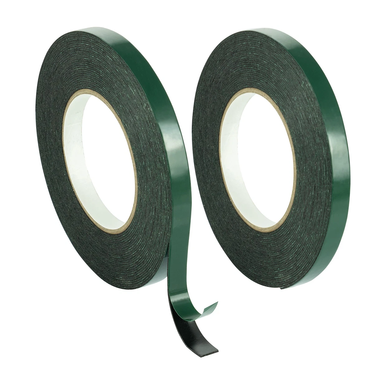 Poppstar 2x Cinta adhesiva de espuma de doble cara (10m x 12mm x 1mm), negra