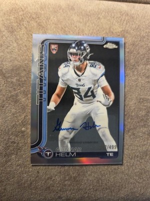 2025 Topps Chrome Gunnar Helm Rookie Refractor Auto /499