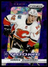 2013-14 Panini Prizm Prizms PURPLE CRACKED ICE Mark Cundari Calgary Flames #215
