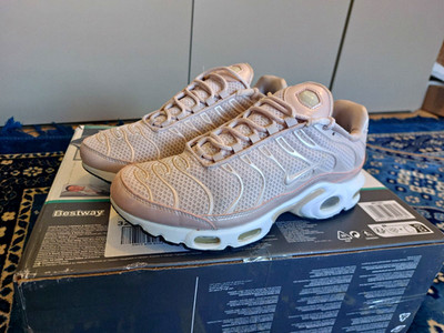 Nike TN Air Unisex Kinder Sneaker EU 39 rosa/weiß Low Top MPN 48891-601