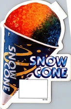 Vintage Good Humor Ice Cream Truck Sticker Figural 1992 Snow Cone