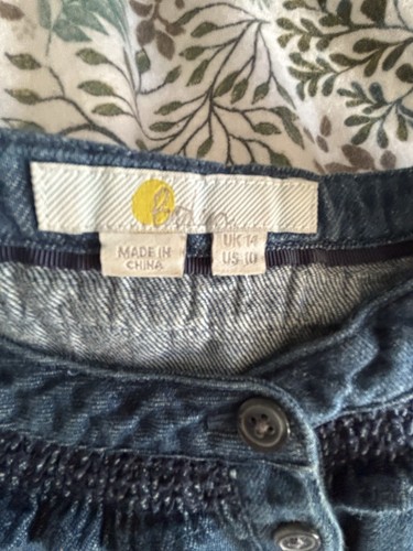 Boden Women's Blue Denim Shirt Size 14 - Picture 6 of 6