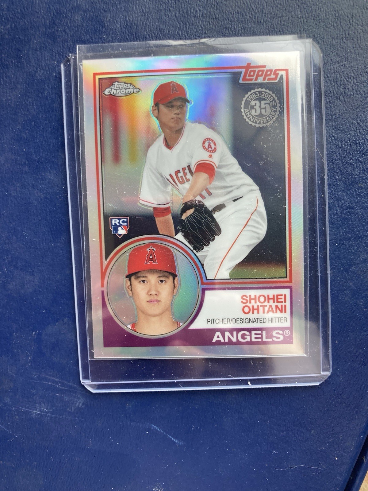 2018 TOPPS CHROME #83T-6 SHOHEI OHTANI RC 1983 REFRACTOR ANGELS DODGERS ROOKIE!