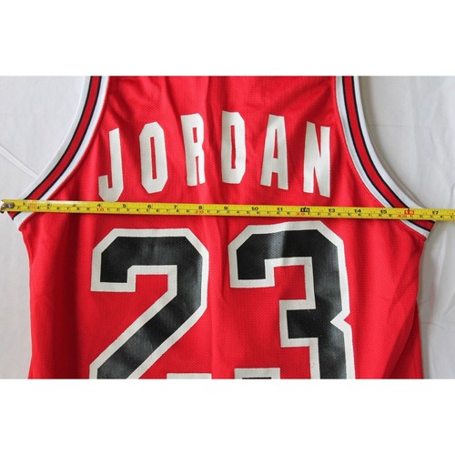 Maglia Uomo Champion Chicago Bulls Michael Jordan #23 Rossa *BELLA - Foto 5 di 7