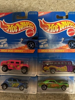 Hot Wheels 1995 Mod Bod Series Complete Set - All 4 Cars