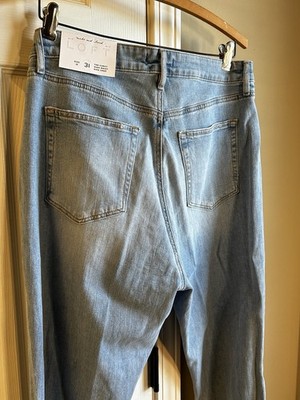 New $89 LOFT The Curvy High Waist Kick Crop Straight Jeans, size 12/31