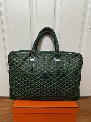 Preowned Goyard Ambassade MM Green Messenger Bag Vintage Unisex