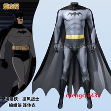 Batman  Caped Crusader Bodysuit Cloak Mask Cosplay Jumpsuit Halloween Costume Set