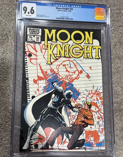 Moon Knight #26 CGC 9.6 1982 Marvel Comics Doug Moench Bill Sienkiewicz WP Key!