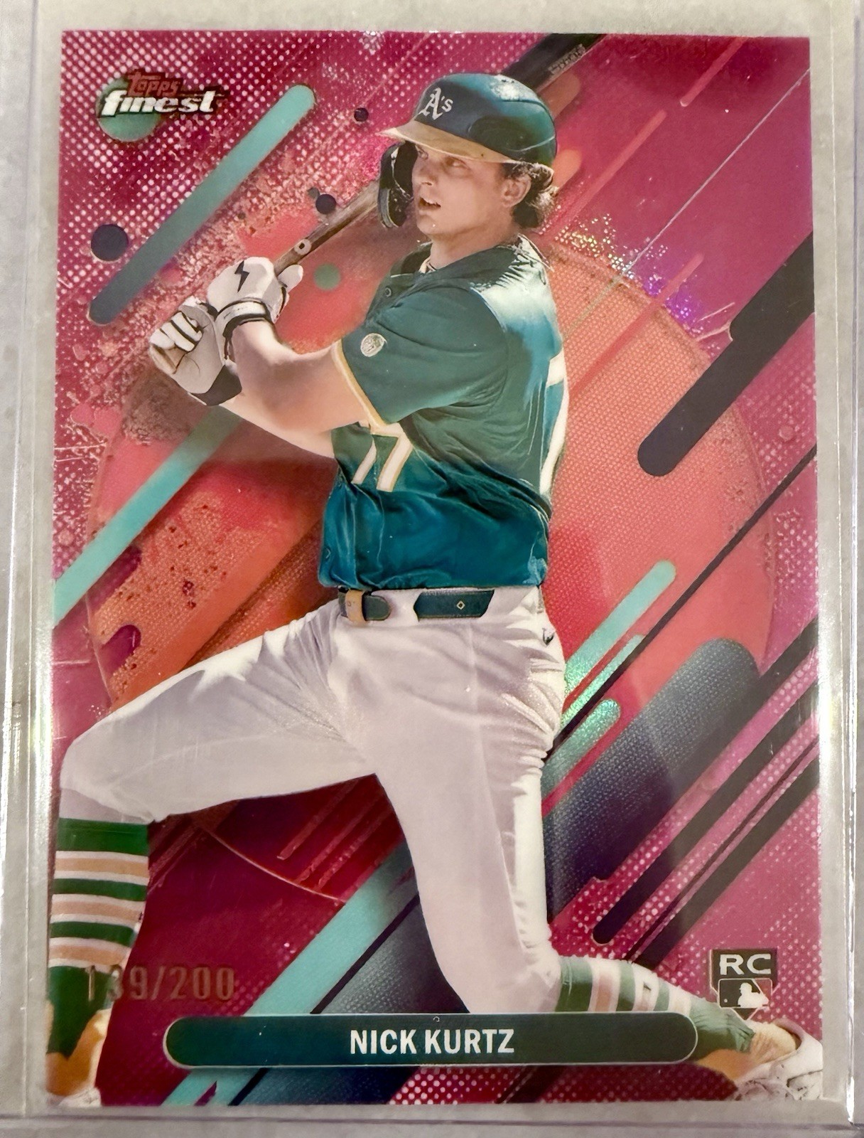 2025 Topps Finest - Rare Nick Kurtz #252 Magenta Refractor /200 (RC)