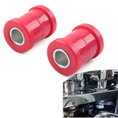 Lenker Riser Buchsen für Harley Sportster Softail Dyna Super Glide FXD Rot