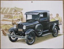1929 Model A Truck Photo Ad Poster