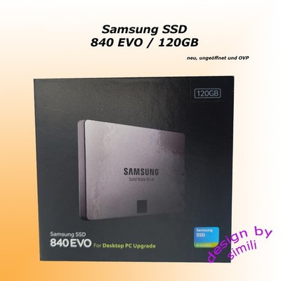 Samsung 840 EVO 120GB, Intern, Neu, Ungeöffnet, OVP!!
