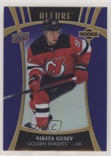 2019-20 Upper Deck Allure Rookies Purple Diamond 6/10 Nikita Gusev #112 6eg