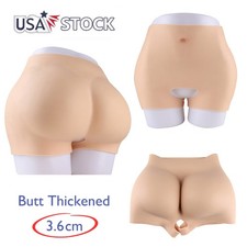 Large Size Silicone Hip Pants Open Crotch Plump Butt Underwear  US Stock