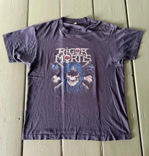 80s Rigor Mortis Die In Pain Metal Thrash Band T-Shi 1980s vintage concert t-shirt, vintage, size L, single stitch, B+ condition