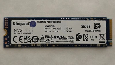 250GB Kingston NV2 - M.2 2280 PCIe NVMe SSD