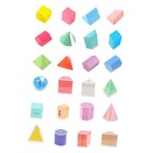 24x Geometric Shapes Early Math Manipulative and Geometry Set for Kids Games for