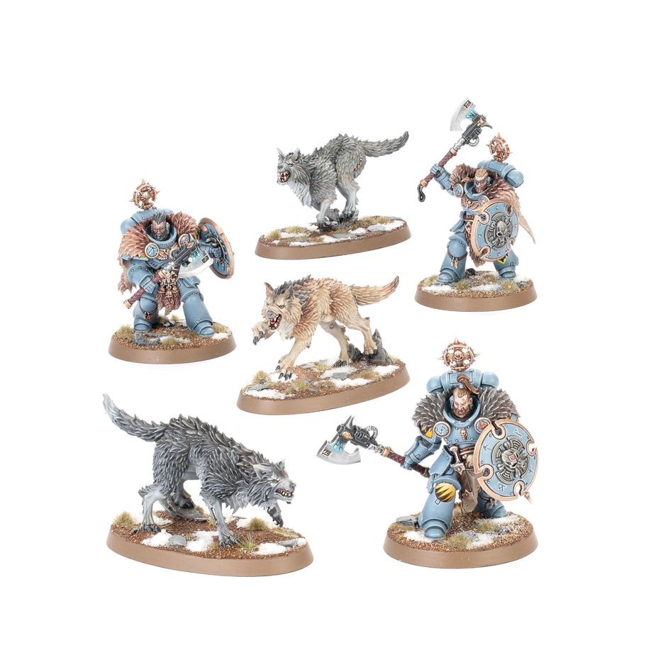 Warhammer 40k Space Wolves Wolf Guard Headtakers / Wolfsgarde-Heldentöter