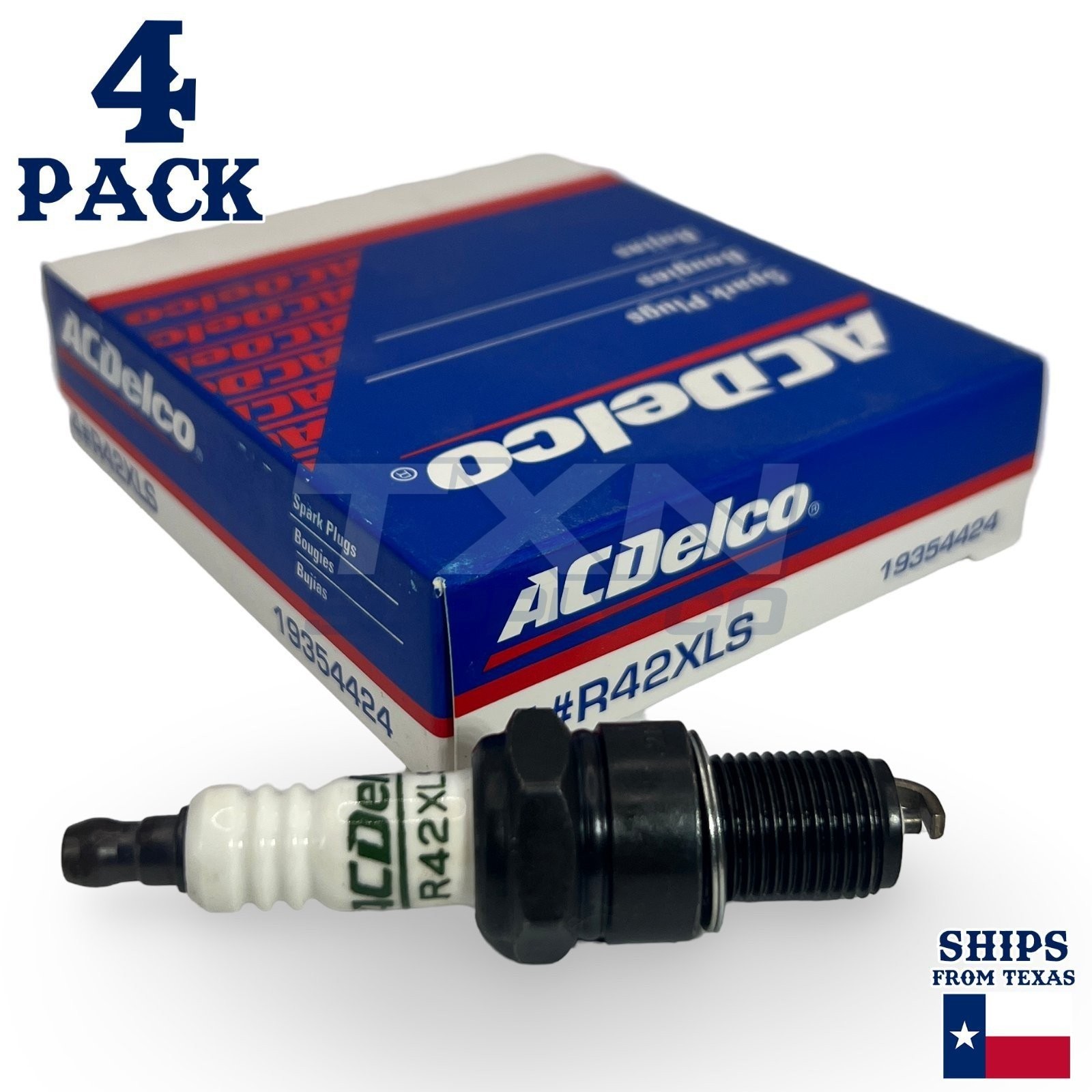 4 Pack ACDelco Standard Spark Plugs 1968-1975 for Ford Escort 1.1L