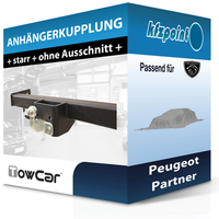 Towcar AnhäNgekupplung Starr Passend für Peugeot Partner 06.2018-Jetzt Neu