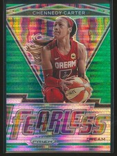 Chennedy Carter 2021 Panini Prizm WNBA Fearless Green Pulsar Prizm #6 /25