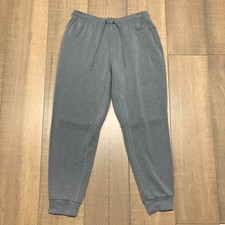 Nike Joggers Pants Mens Size M Gray Fleece Dri-Fit Gym Run Athletic Primary UV