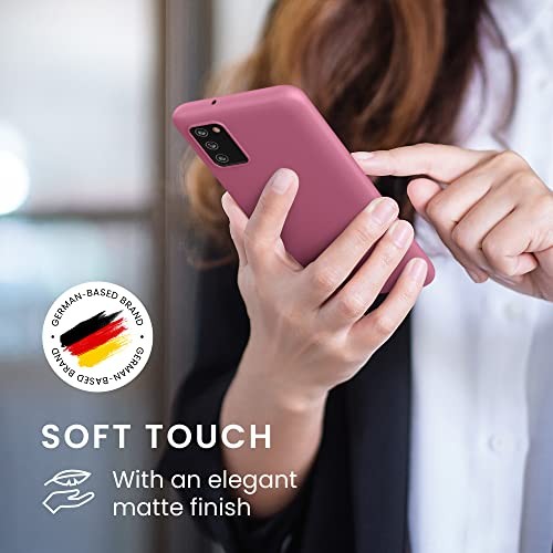 Case Compatible with Samsung Galaxy A03s Case - Soft Slim Protective Dark Rose - Zdjęcie 5 z 7