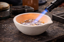 2400 Gram Ceramic Alumina Crucible Dish Cup Melting Casting Refining Gold Silver