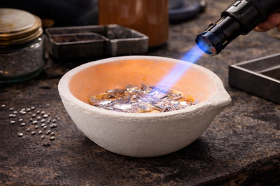 #ad #ad 2400 Gram Ceramic Alumina Crucible Dish Cup Melting Casting Refining Gold Silver $18.97