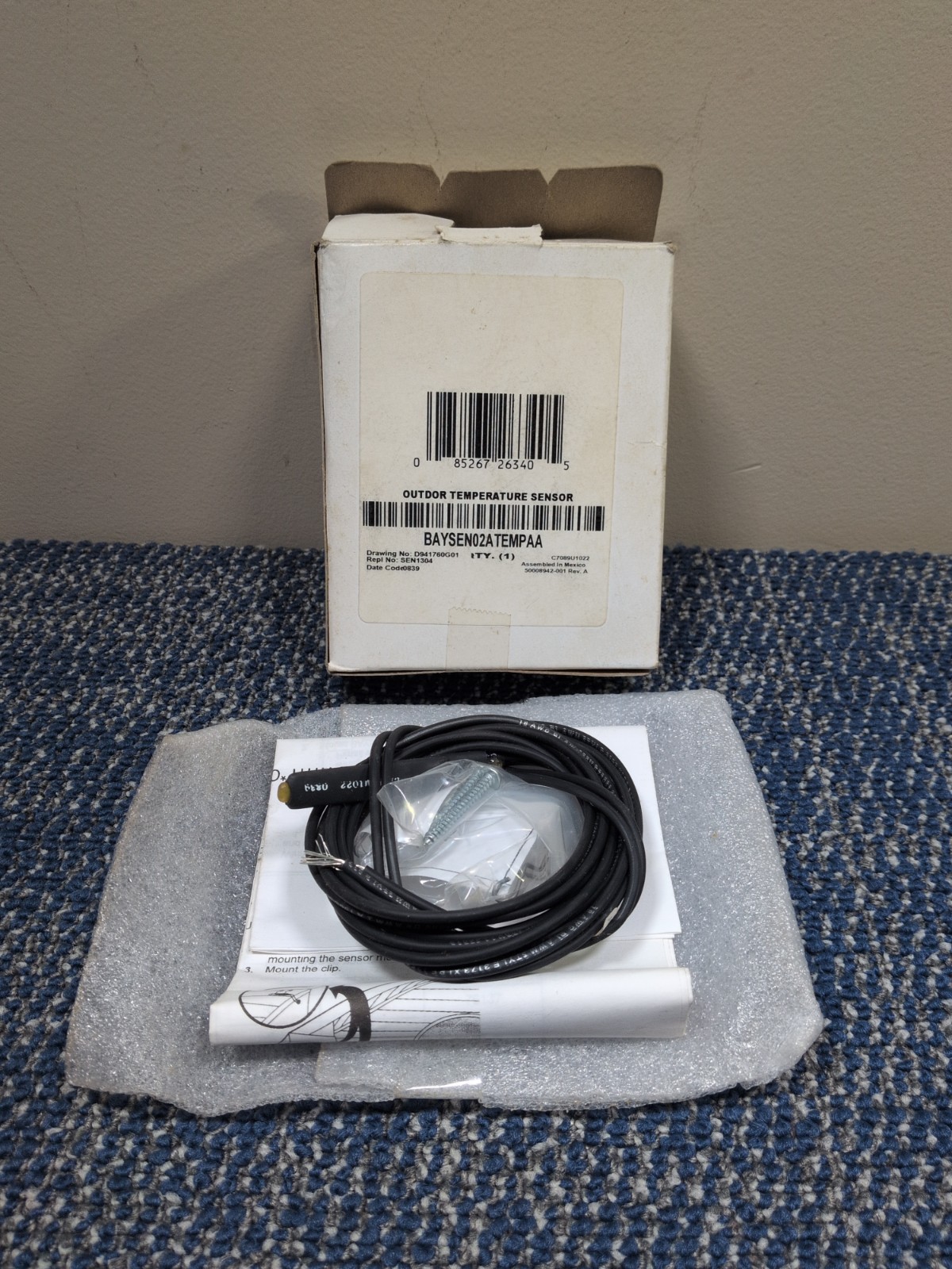 Trane BAYSEN02ATEMPAA Outdoor Temperature Sensor
